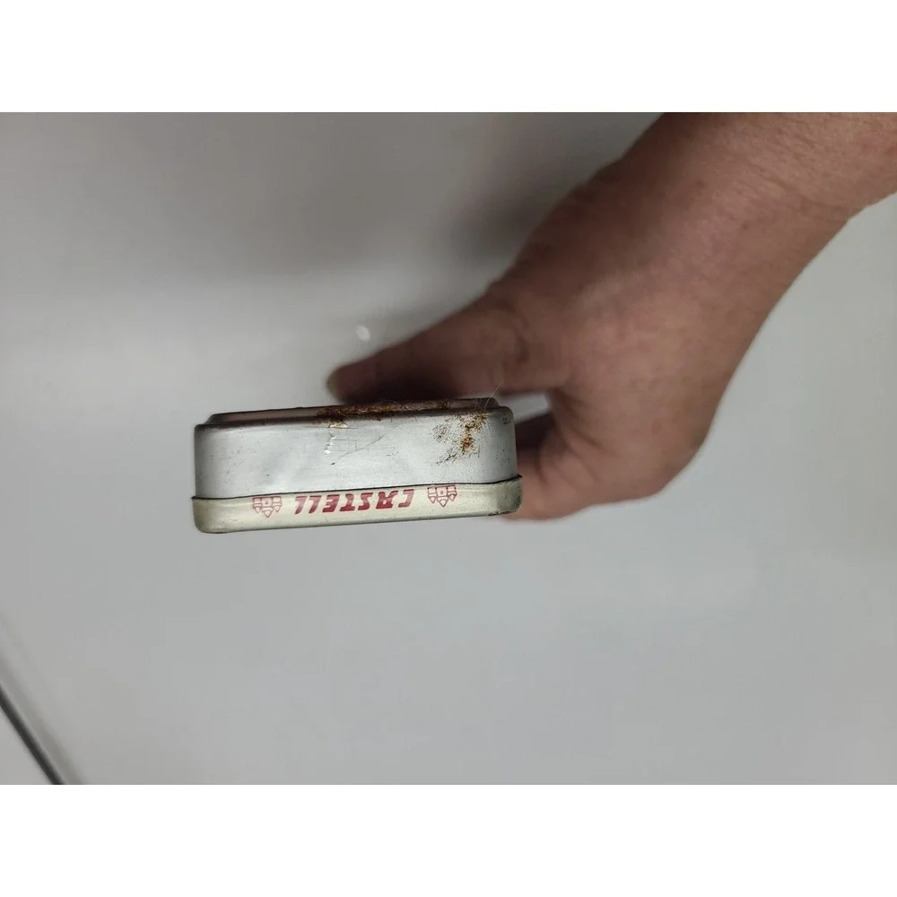 Vintage AW Castell Pencil Tin w 3 Castell Vintage Colored Pencils‎ and Other Vtg